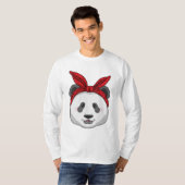 Panda mit Bandana T-Shirt (Vorne ganz)