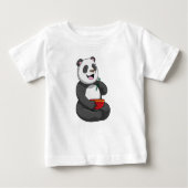 Panda mit Bowl Ramen Baby T-shirt (Vorderseite)