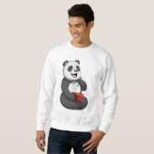 Panda mit Bowl Ramen Sweatshirt (Vorne ganz)