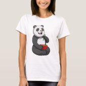 Panda mit Bowl Ramen T-Shirt (Vorderseite)