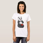 Panda mit Bowl Ramen T-Shirt (Vorne ganz)