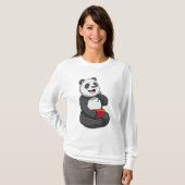 Panda mit Bowl Ramen T-Shirt (Vorne ganz)