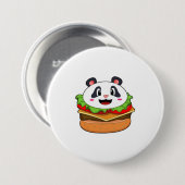 Panda mit Burger Button (Vorne & Hinten)