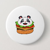 Panda mit Burger Button (Vorderseite)