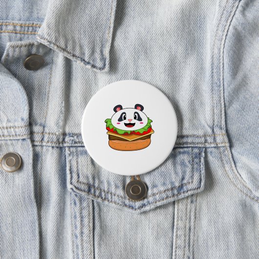 Panda mit Burger Button (Beispiel)