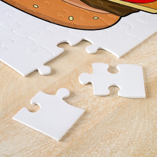 Panda mit Burger Puzzle (Seite)