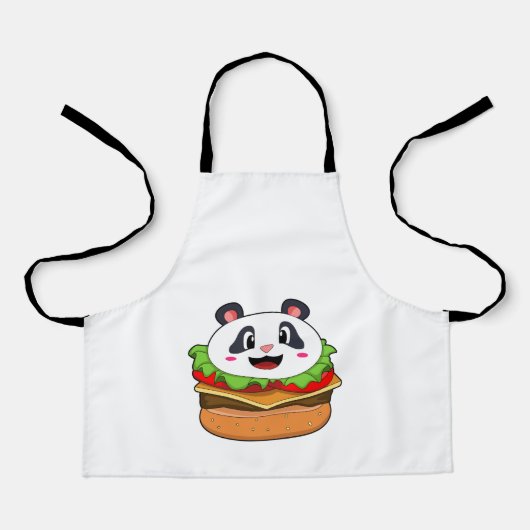 Panda mit Burger Schürze (Vorderseite)