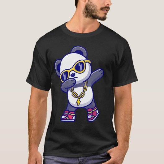 Panda mit Coolen Shades T-Shirt (Vorderseite)