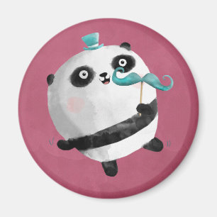 Panda mit den Schnurrbärten Magnet