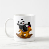 Panda mit der SchwingpferdeTasse Kaffeetasse (Links)