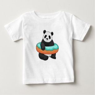 Panda mit Donut Baby T-shirt