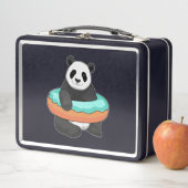 Panda mit Donut Metall Brotdose (Beispiel)