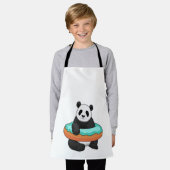 Panda mit Donut Schürze (Getragen)