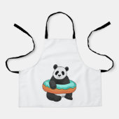 Panda mit Donut Schürze (Vorderseite)