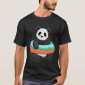 Panda mit Donut T-Shirt (Vorderseite)