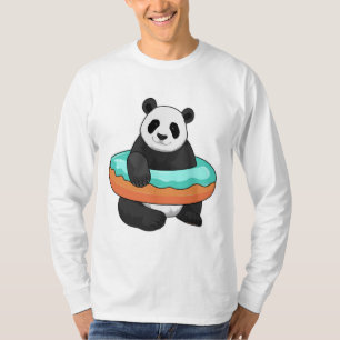 Panda mit Donut T-Shirt