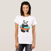 Panda mit Donut T-Shirt (Vorne ganz)