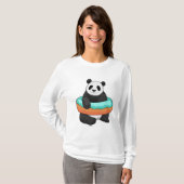 Panda mit Donut T-Shirt (Vorne ganz)