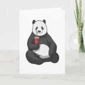 Panda mit Drink Karte (Vorderseite)