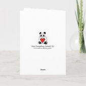 Panda mit Ehefrau zum Hochzeitstag Karte (Rückseite)