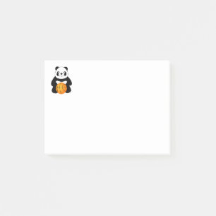Panda mit einem Basketball Post-it Klebezettel
