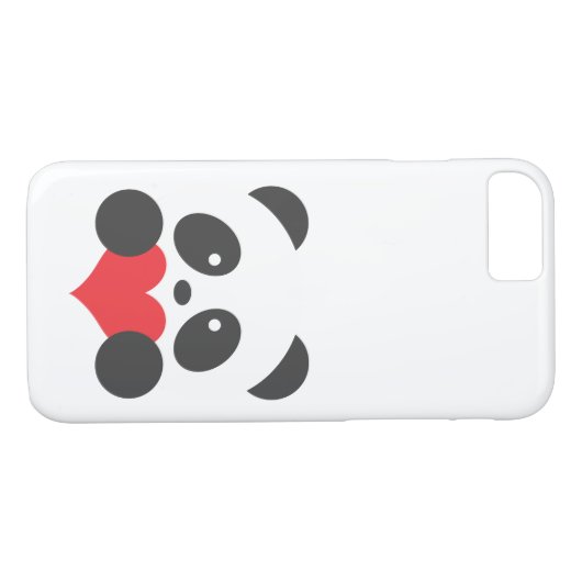 Panda mit einem Herzen Case-Mate iPhone Hülle (Rückseite (Horizontal))