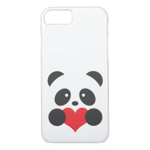 Panda mit einem Herzen iPhone 8/7 Hülle