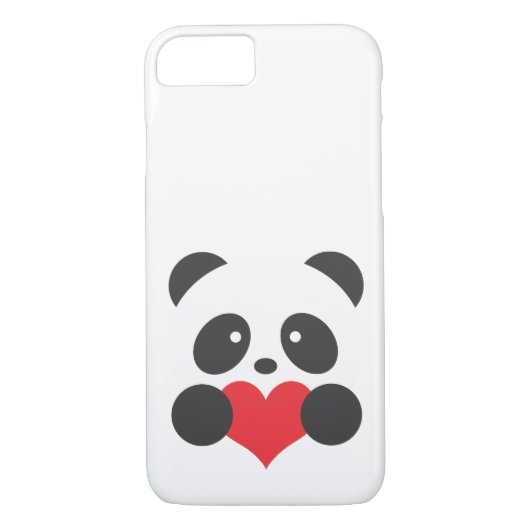Panda mit einem Herzen Case-Mate iPhone Hülle (Rückseite)