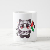 Panda mit Frieden in Palästina Jumbo-Tasse (Vorderseite)