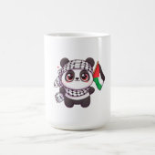 Panda mit Frieden in Palästina Kaffeetasse (Mittel)
