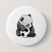 Panda mit Fußball Button (Vorderseite)