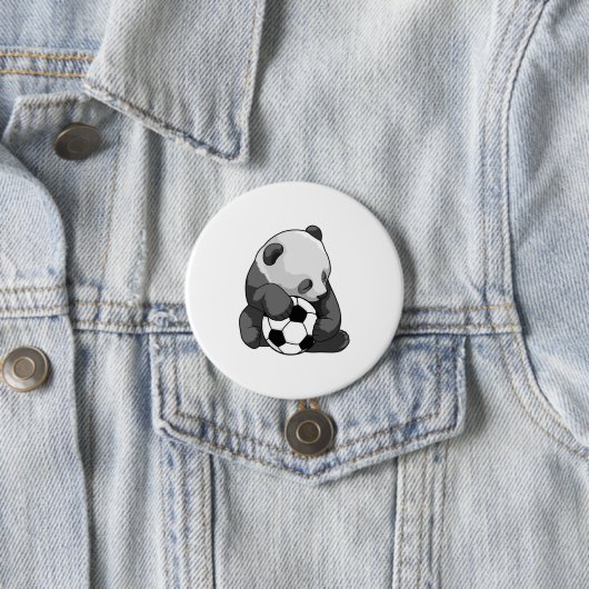 Panda mit Fußball Button (Beispiel)