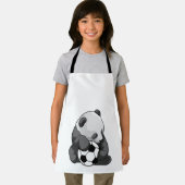 Panda mit Fußball Schürze (Insitu)
