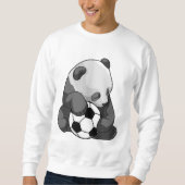 Panda mit Fußball Sweatshirt (Vorderseite)