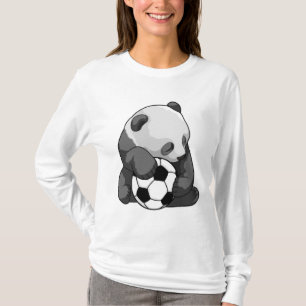 Panda mit Fußball T-Shirt