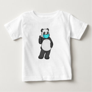 Panda mit Gesichtsmaske Baby T-shirt