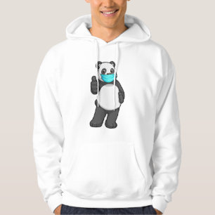 Panda mit Gesichtsmaske Hoodie