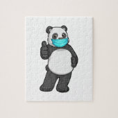 Panda mit Gesichtsmaske Puzzle (Vertikal)