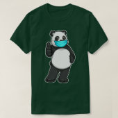 Panda mit Gesichtsmaske T-Shirt (Design vorne)