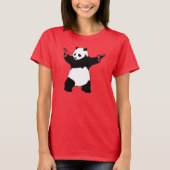 Panda mit Gewehren T-Shirt (Vorderseite)