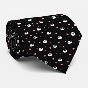 Panda mit Herz-Muster Krawatte