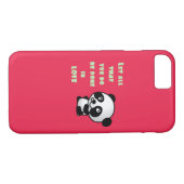 Panda mit inspirierendem Zitat zur Liebe Case-Mate iPhone Hülle (Rückseite (Horizontal))