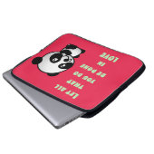 Panda mit inspirierendem Zitat zur Liebe Laptopschutzhülle (Vorne Knopf)