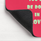 Panda mit inspirierendem Zitat zur Liebe Mousepad (Ecke)