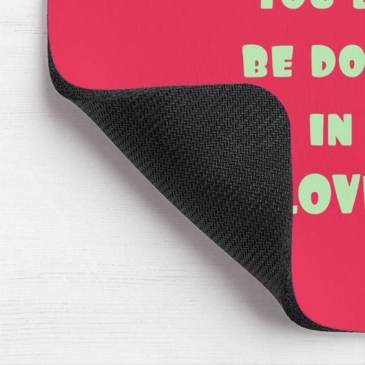 Panda mit inspirierendem Zitat zur Liebe Mousepad (Ecke)