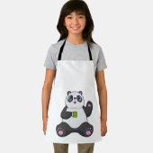 Panda mit Kaffee-Tasse Schürze (Insitu)