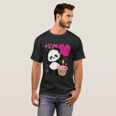 Panda mit Kawaii-Torte 10 Py T-Shirt (Vorne ganz)