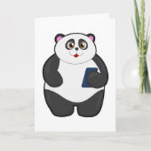 Panda mit Mobiltelefon Karte (Vorderseite)