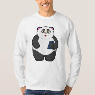 Panda mit Mobiltelefon T-Shirt