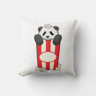 Panda mit Popcorn Kissen